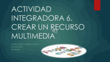 a poster that says actividad integradora 6 crear un recursos multimedia