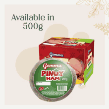 a box of gemma pinoy ham 500g is shown