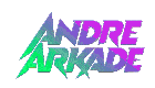 a logo for andre arkade has a lightning bolt on it