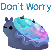 an illustration of a jellyfish with the words " don 't worry " written below it