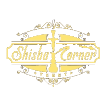 a logo for shisha corner with a hookah on it