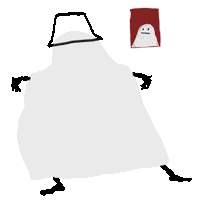 a drawing of a ghost with a hat and a picture of a ghost