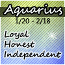 the zodiac sign for aquarius is loyal honest and independent