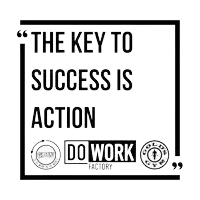 a gold 's gym poster that says the key to success is action