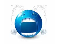 a cartoon smiley face with a sad look on its face
