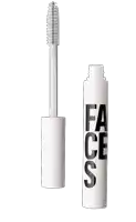 a white mascara bottle with the word face on it