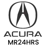 a black and white logo for acura with a white background