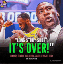 shannon sharpe on lebron james slimmer body via undisputted