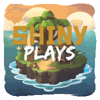 an advertisement for shiny plays shows an island in the ocean