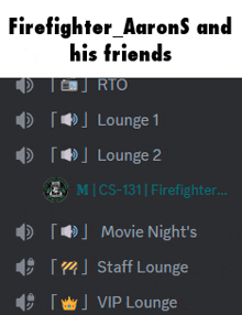 a screenshot of a firefighter aaron 's friends