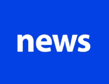 a blue background with the word news written in white