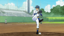 a baseball pitcher with the letter s on his hat is about to throw the ball