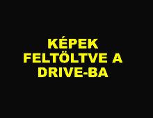 a black background with yellow text that says " képek feltolte a drive-ba "