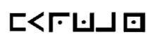 the word fujio is written in black on a white background .