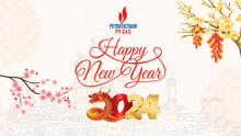 a petrovietnam pv gas happy new year poster