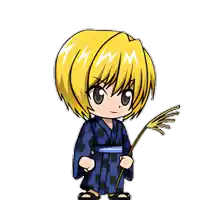 a cartoon drawing of a boy with the letter w on his forehead