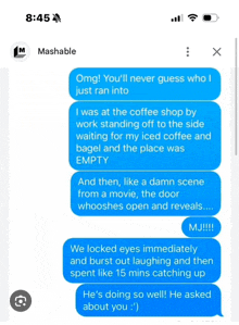 a screenshot of a text message between a man and a woman