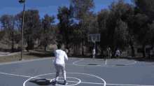 Half Court Shot Made Shot GIF