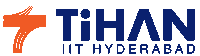 a logo for tihan iit hyderabad with a blue and orange logo