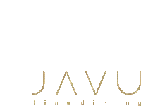 a logo for javu fine dining is shown