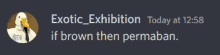 a screenshot of an exotic exhibition today at 12:58