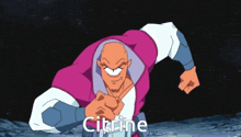 a cartoon character with the word citrine on the bottom right