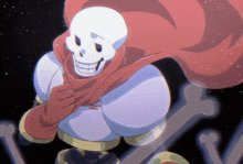 a cartoon drawing of papyrus with a scarf around his head