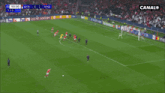 a soccer game between ben and rma is being shown on canal +