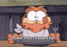 Garfield Chapped Lips GIF