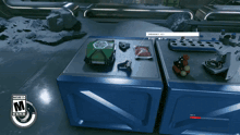 a video game is being played with a mature content warning