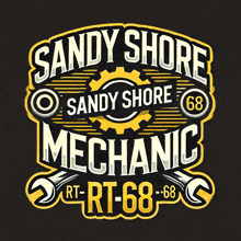 a logo that says sandy shore mechanic rt-rt-68-68