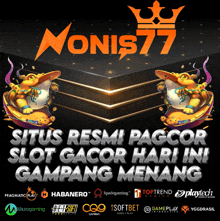 an advertisement for situs resmi pagcor slot gacor hari ini gampong menang