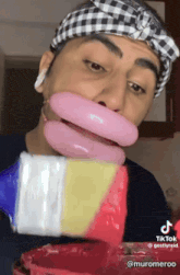 a man with a bandana on his head has a tiktok account called muromeroo