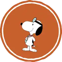 a sticker that says feel better with snoopy