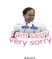 a sticker that says i am sorry very sorry on it