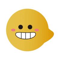 a yellow smiley face with a big smile on it