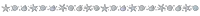 a row of stars on a white background