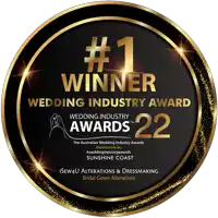 # 1 winner wedding industry award sunshine coast isew4u alterations & dressmaking bridal gown alterations