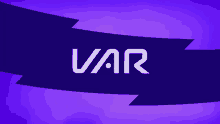 a purple background with the word var in white