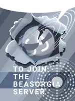 a poster encouraging people to join the beasorgia server