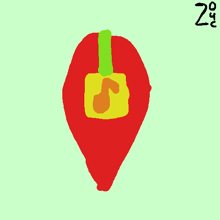 a drawing of a pepper with the name eleanor on the bottom