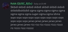 a screenshot of a discord conversation with the name kobb