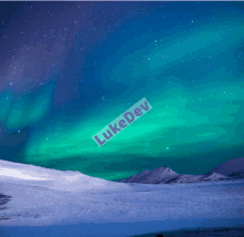 a picture of the aurora borealis taken by luke dev