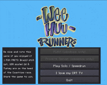 a game called wee how runners is being played