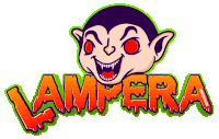 a picture of a vampire with red eyes and the word lampera below it