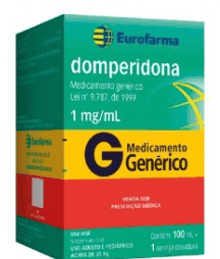 a box of eurofarma domperidona 1 mg / ml generic medicine