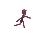 a 3d rendering of a minecraft character with a white background