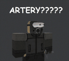 a picture of a robot with the words artery on the bottom