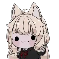 a cartoon drawing of a girl with long hair and ears