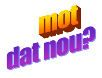 a logo that says mot dat nou